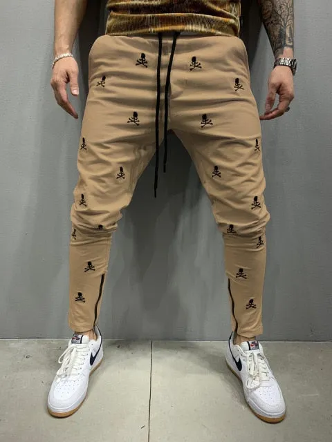 3D Printing Zipper Breathable Casual Slim Jogging