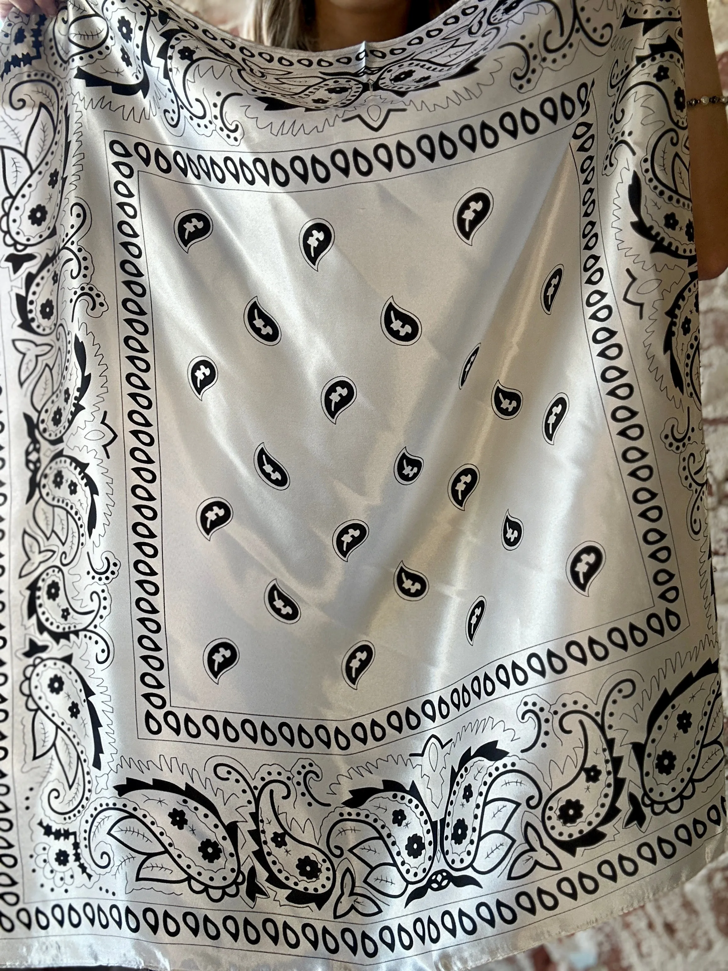 Amara Cream Paisley Wild Rag ✙ON SALE NOW✙
