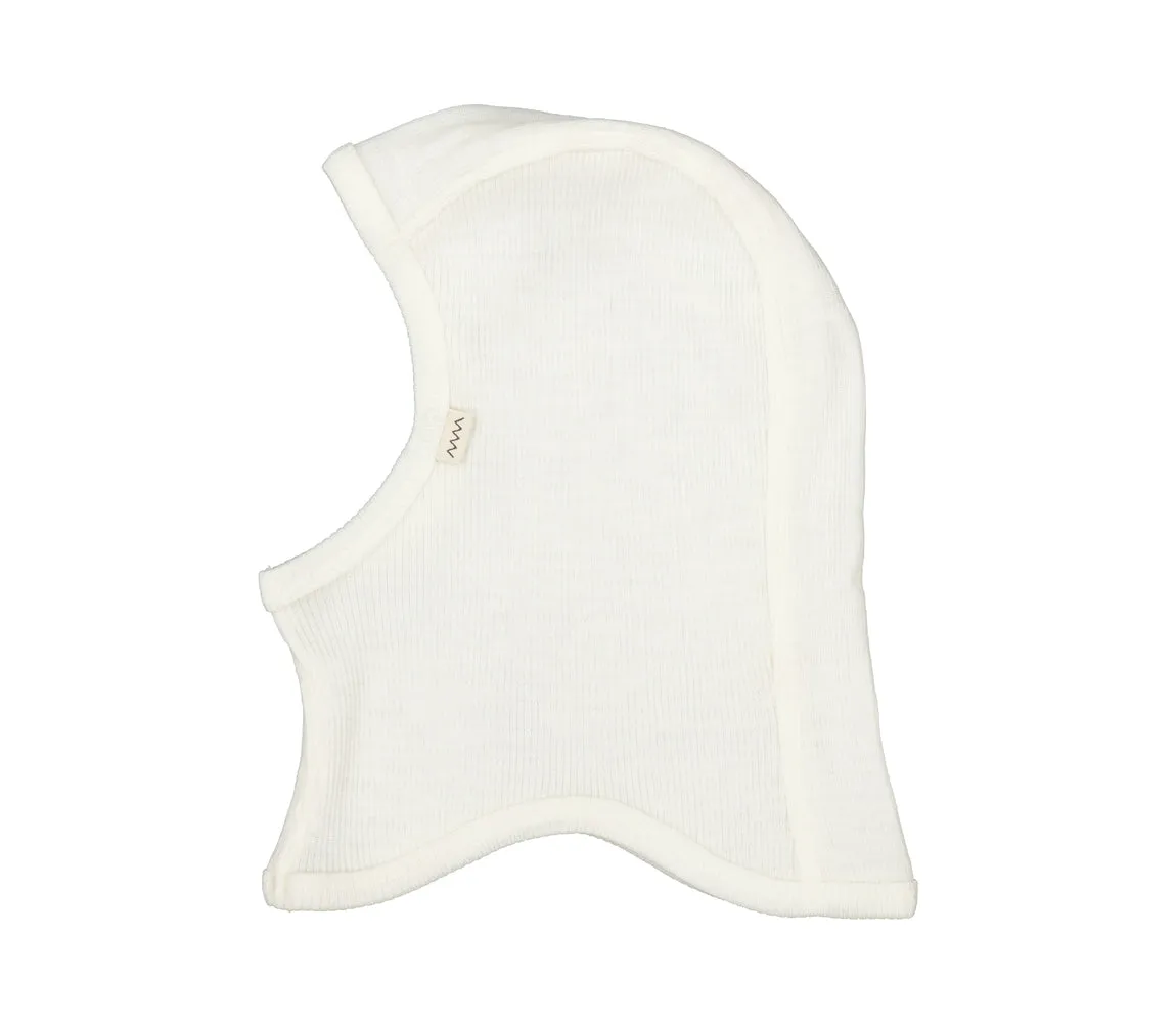 Balaclava, Wool Rib Hat - Natural