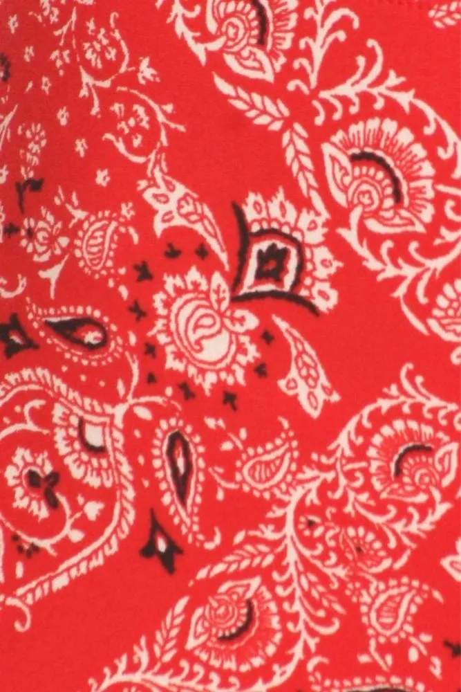 Bandana Printed Flared Leggings