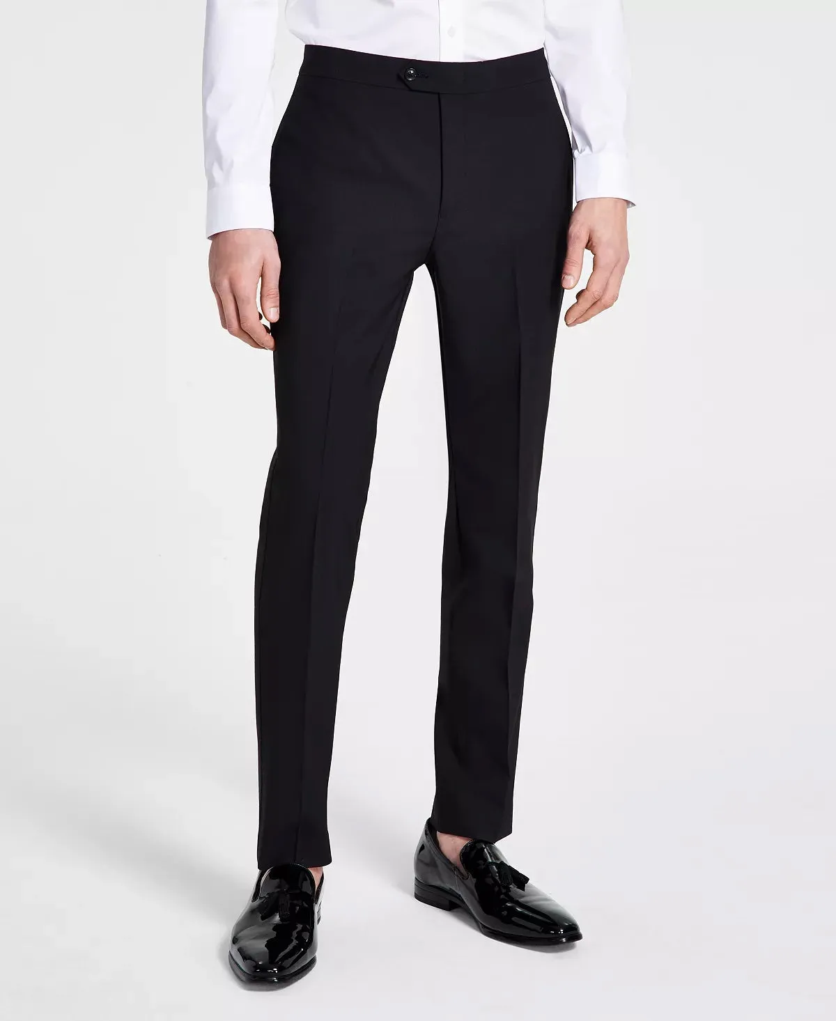 Bar Iii Mens Slim fit Dress Pants 36 / 30 Black Solid
