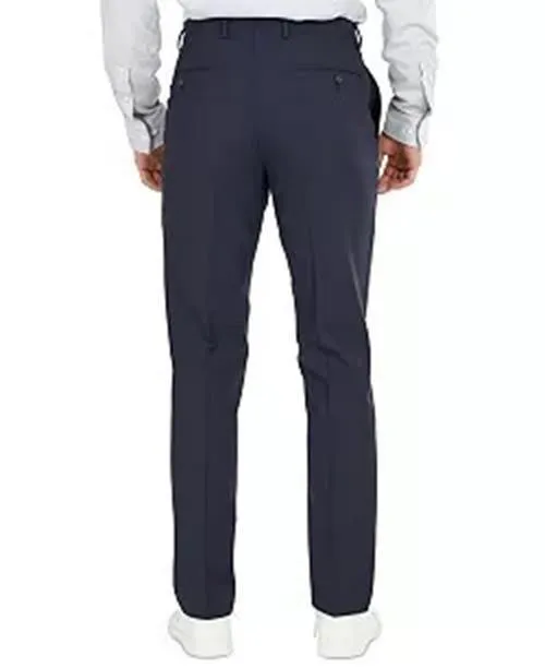 Bar Iii Mens Slim fit Dress Pants 36 / 30 Blue Solid