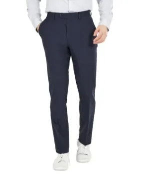 Bar Iii Mens Slim fit Dress Pants 36 / 30 Blue Solid