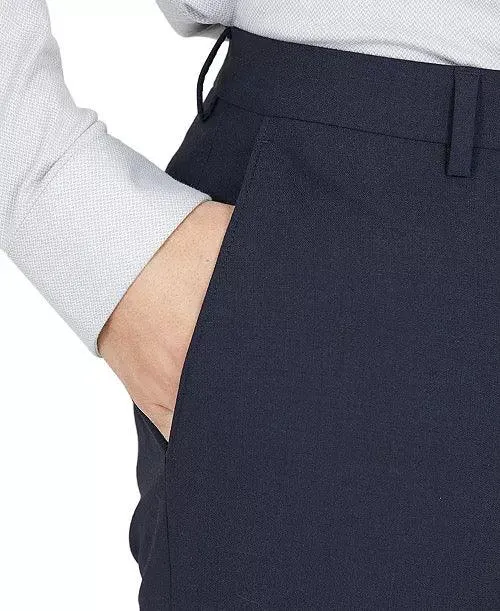 Bar Iii Mens Slim fit Dress Pants 36 / 30 Blue Solid