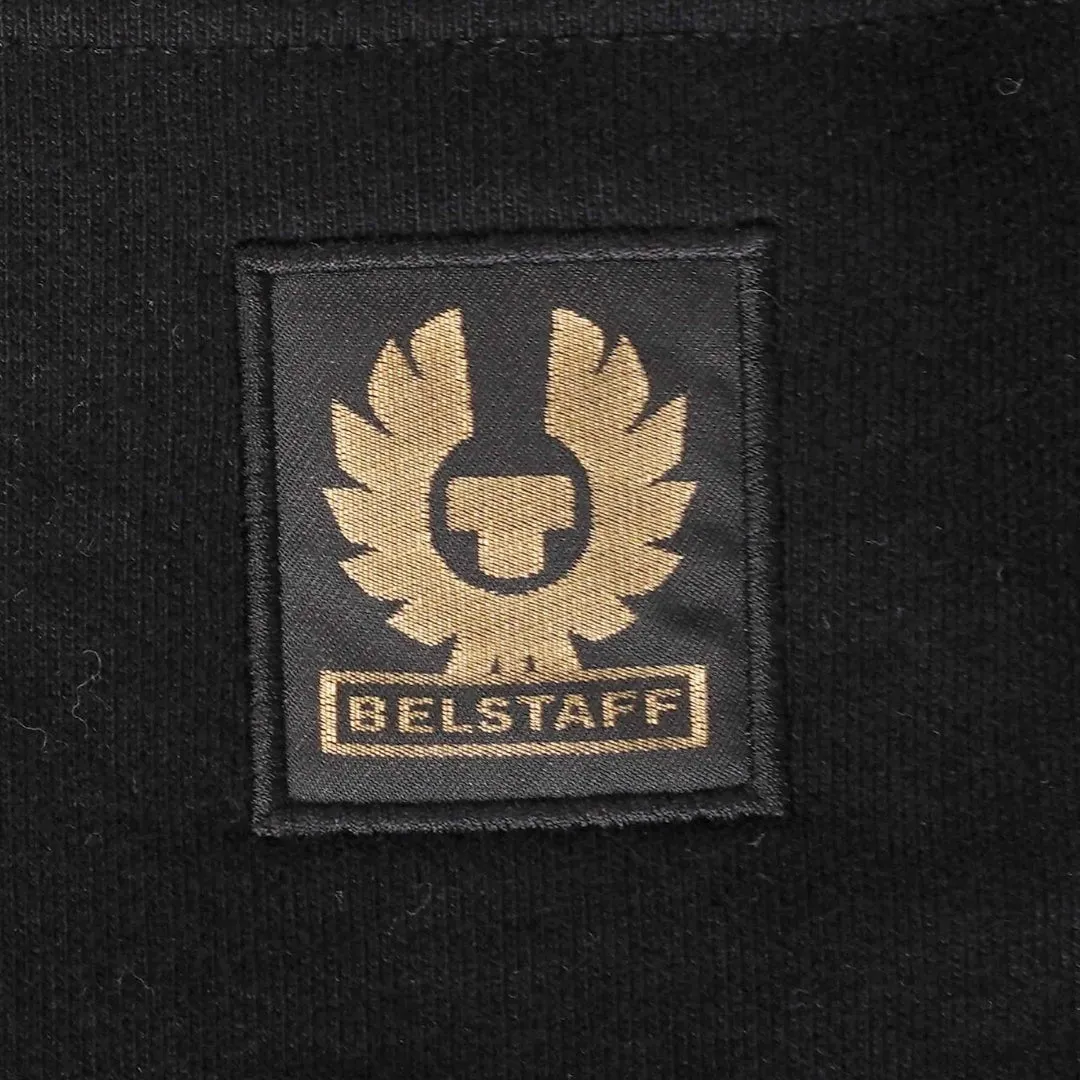 Belstaff Plain Black Cuffed Sweatpants