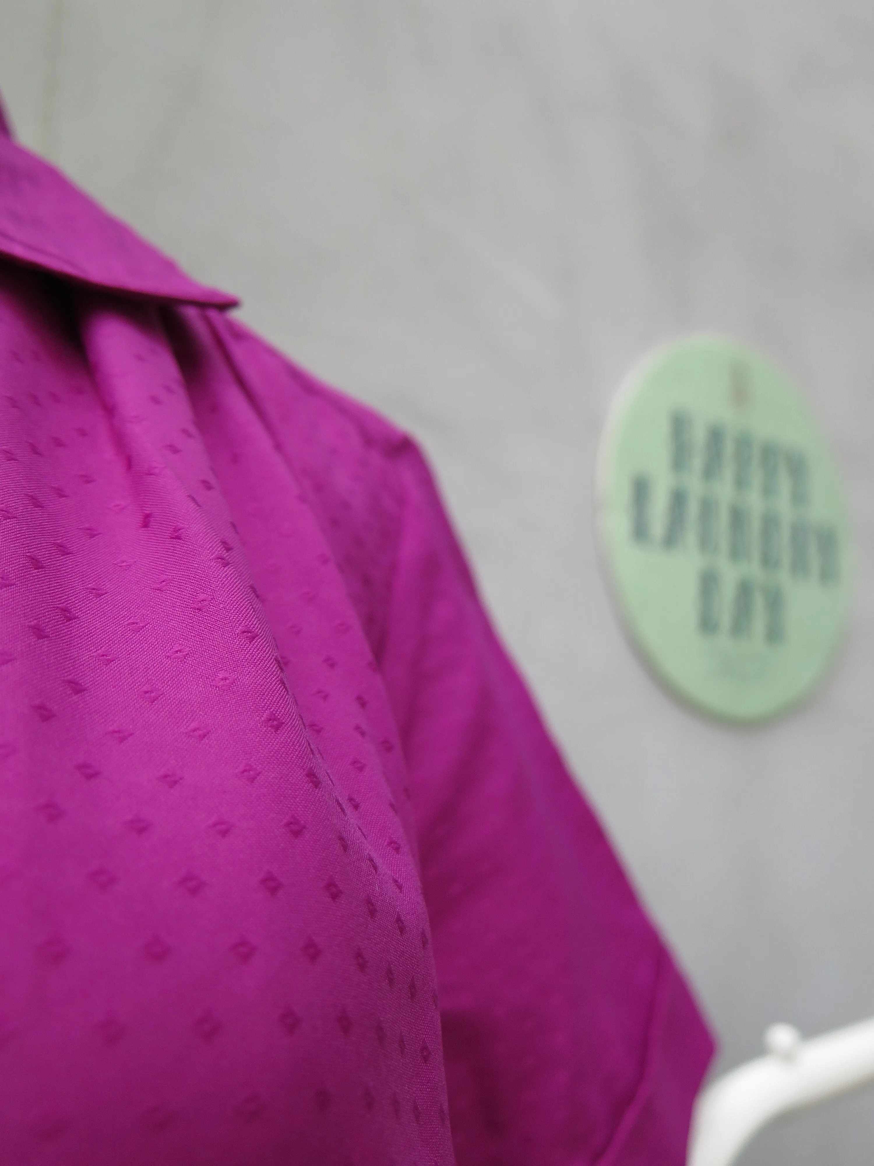 Blueberry Pie | Vintage 1960s 1970s Mauve purple Diamond print and Checkered gingham Dress