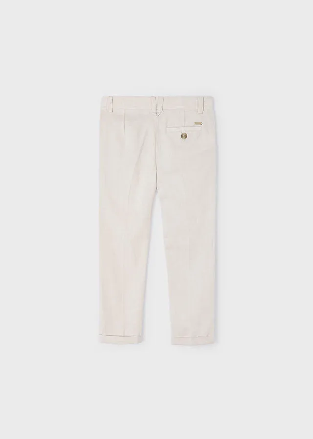 boys linen dress pant