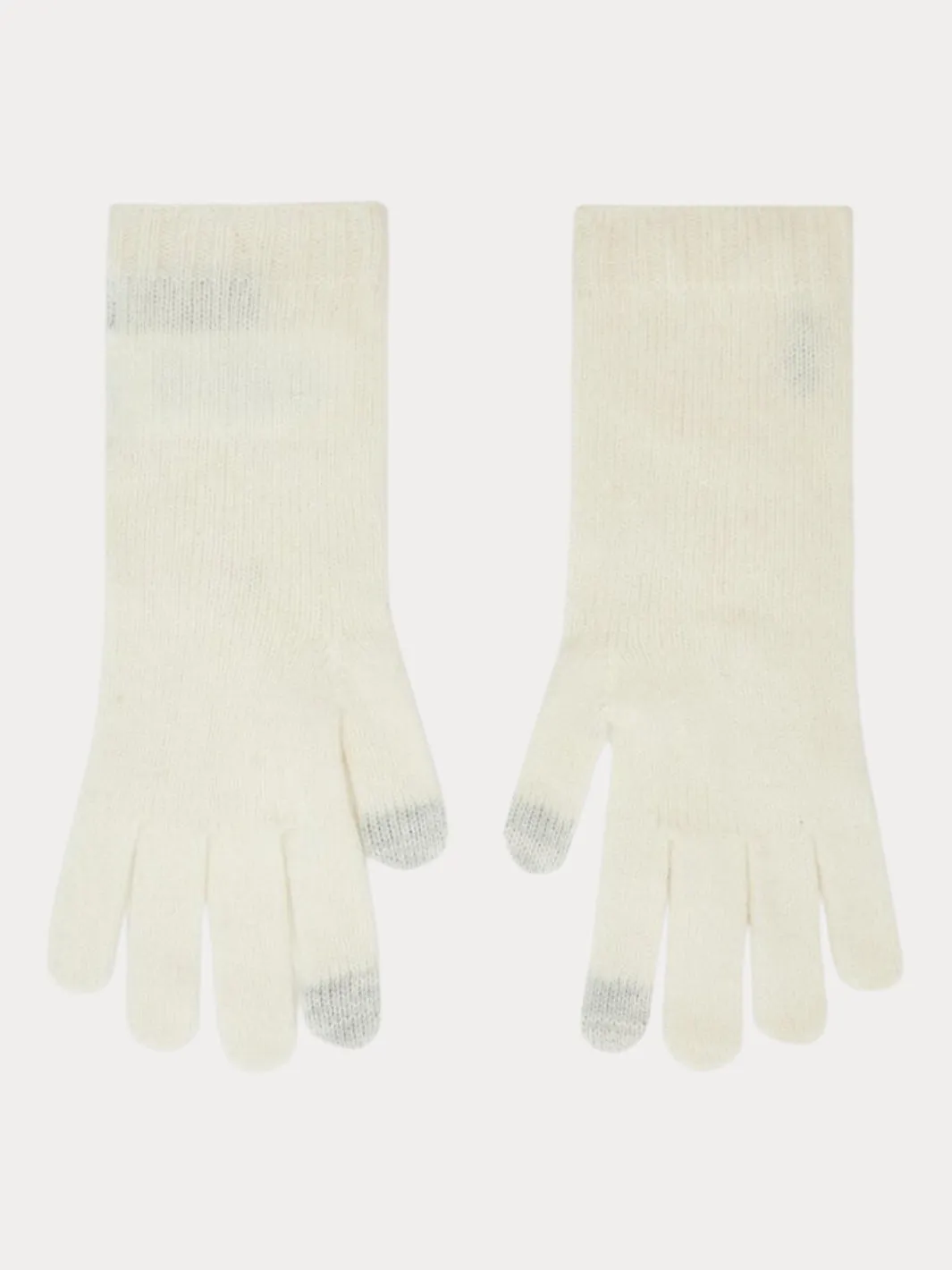CABLE-KNIT GLOVES Kremfarget
