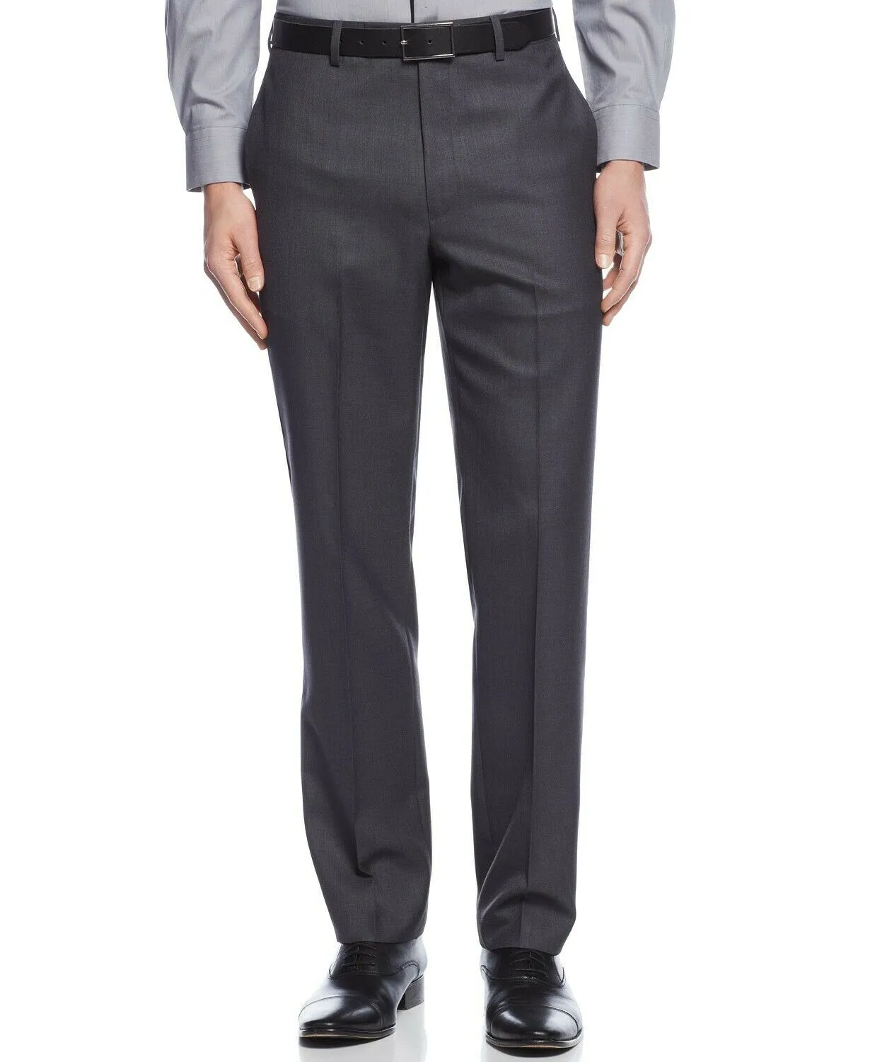 Calvin Klein Mens Slim fit Dress Pants 34 / 30 Grey Stretch