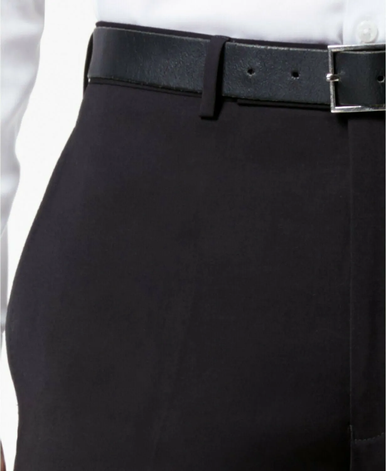 Calvin Klein Mens Slim fit Dress Pants Pants 30 / 32 Black Solid Stretch