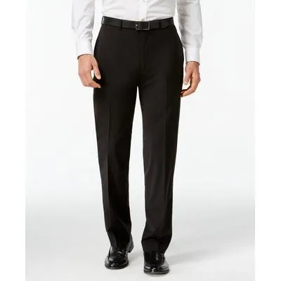 Calvin Klein Mens Slim fit Dress Pants Pants 30 / 32 Black Solid Stretch