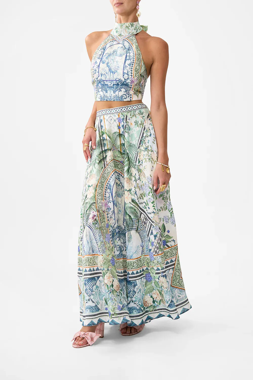 Camilla Jardim Party Maxi Circle Skirt