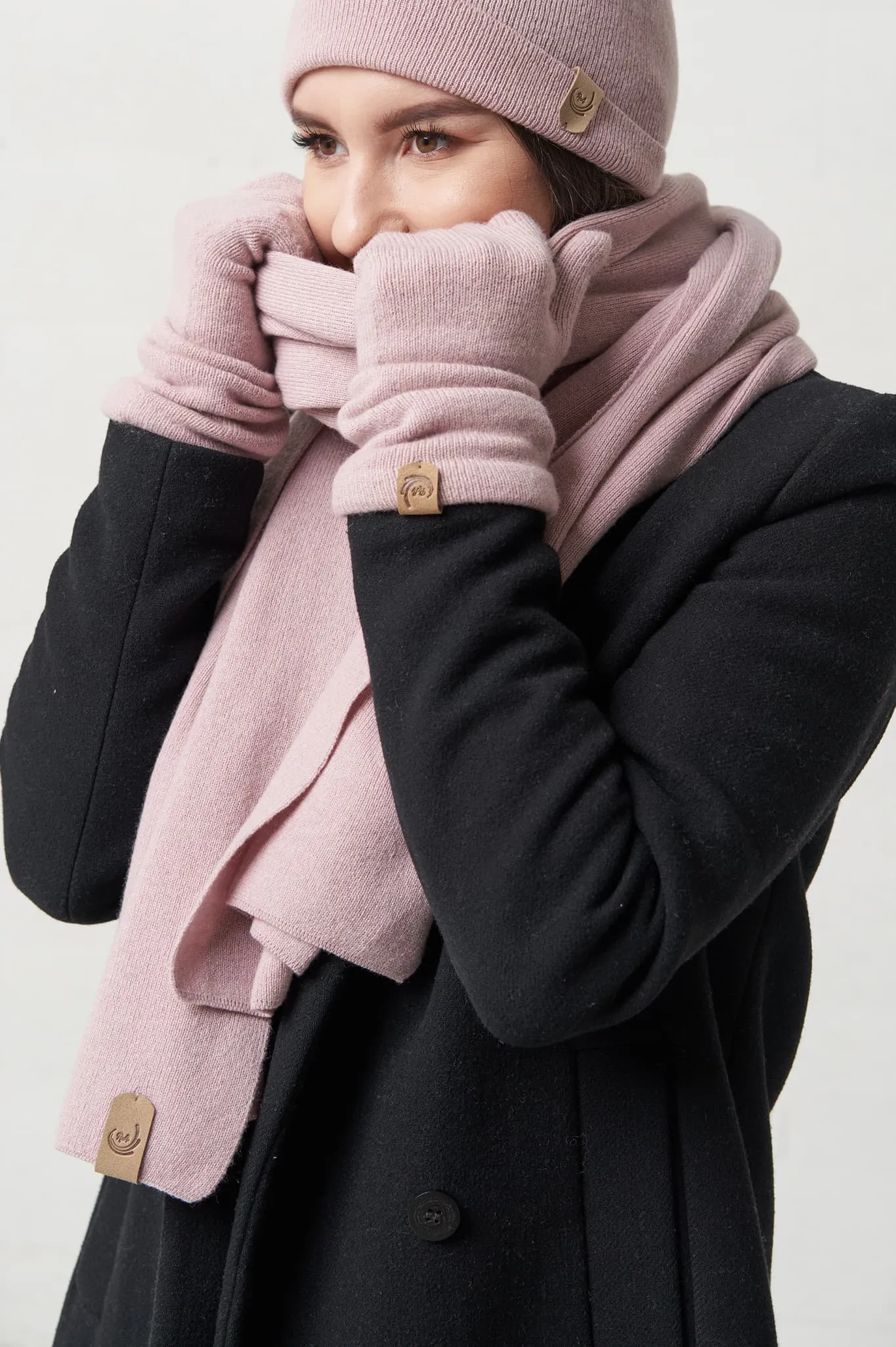 Cashmere winter camel set