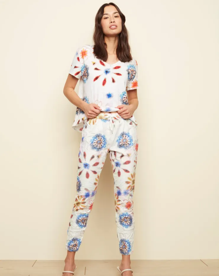 Charlie B Crinkle Printed Bengaline Jogger