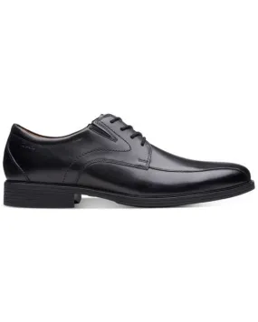 Clarks Men's Whiddon Pace Dress Shoes- Black Leather