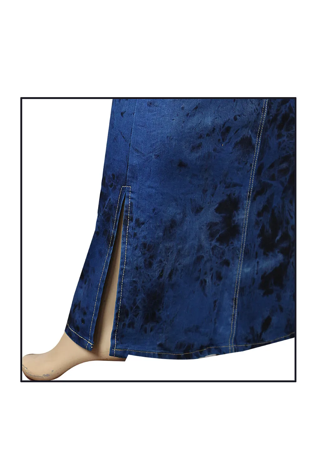 Clove Jeans Jeans Tie Dye Stretch Denim Long Skirt Plus Size Pencil Skirt 12-24