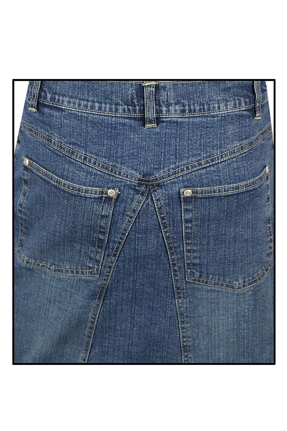 Clove Jeans Womens Ankle Length Maxi Skirts Denim Plus Size Pencil Skirt 12-24