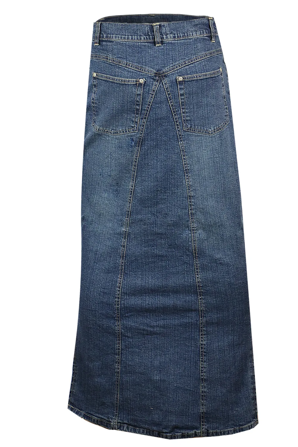 Clove Jeans Womens Ankle Length Maxi Skirts Denim Plus Size Pencil Skirt 12-24