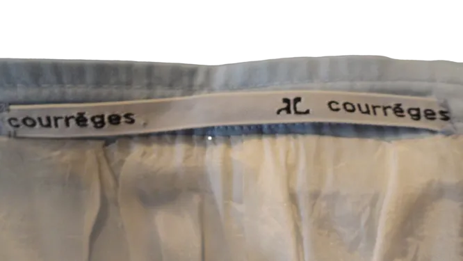 Courreges Light Blue Pencil Skirt Size 8 (SKU 000266-4)