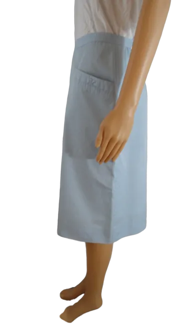 Courreges Light Blue Pencil Skirt Size 8 (SKU 000266-4)