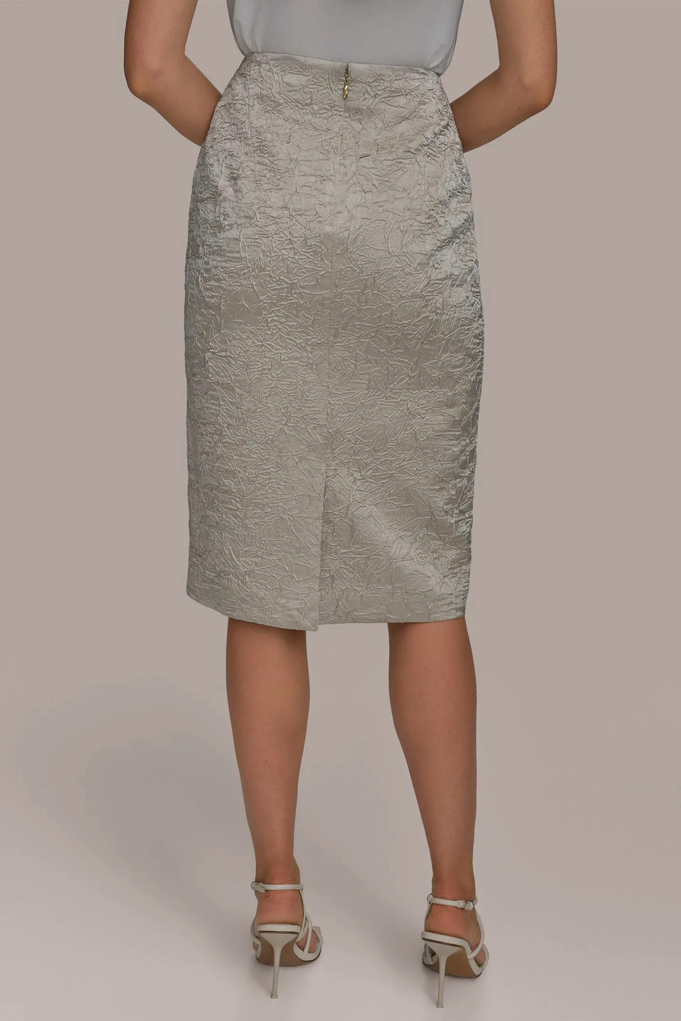 CRINKLE PENCIL SKIRT