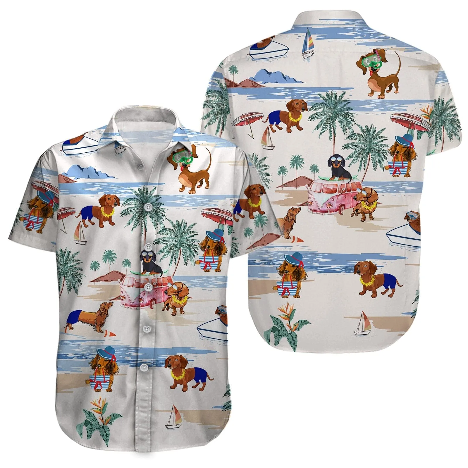 Dachshund Hawaiian Shirt