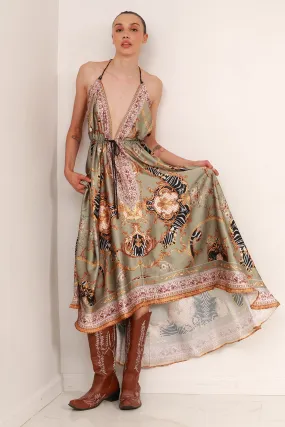 Designer Long Sleeveless Dress