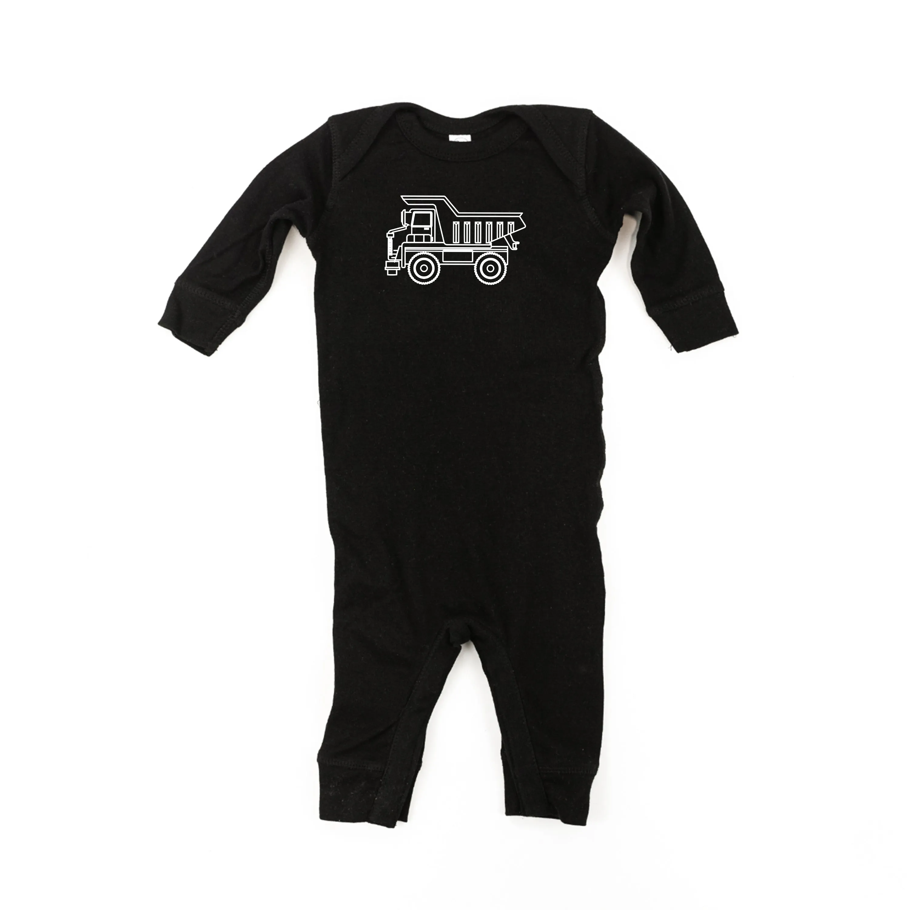 DUMP TRUCK - Minimalist Design - One Piece Baby Sleeper