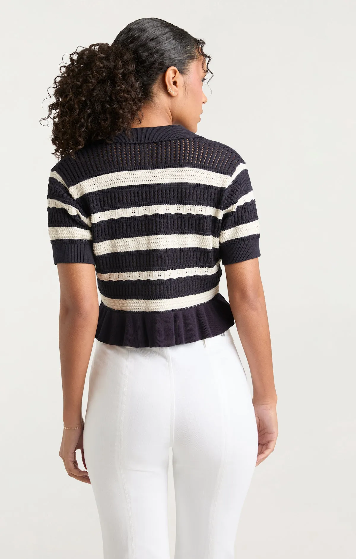 Elvire Knit Polo Pullover