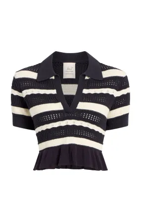 Elvire Knit Polo Pullover