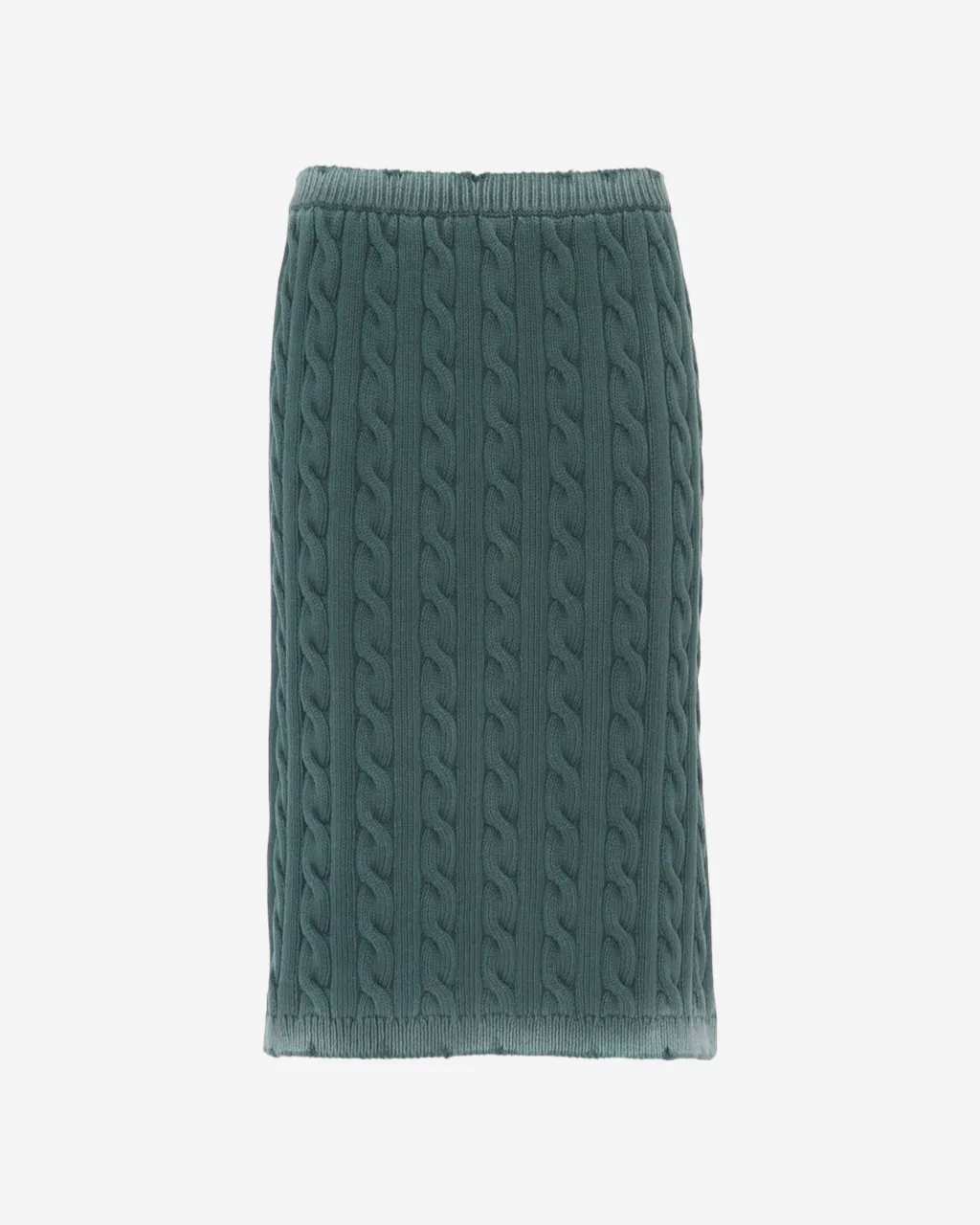 Falda Miu Miu Cable-Knit Distressed