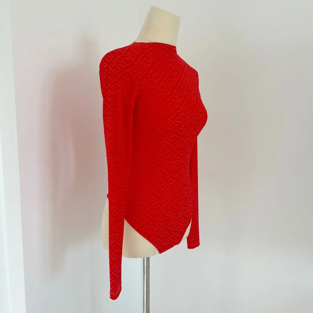 Fendi x SKIMS Mock Neck Long Sleeve Bodysuit