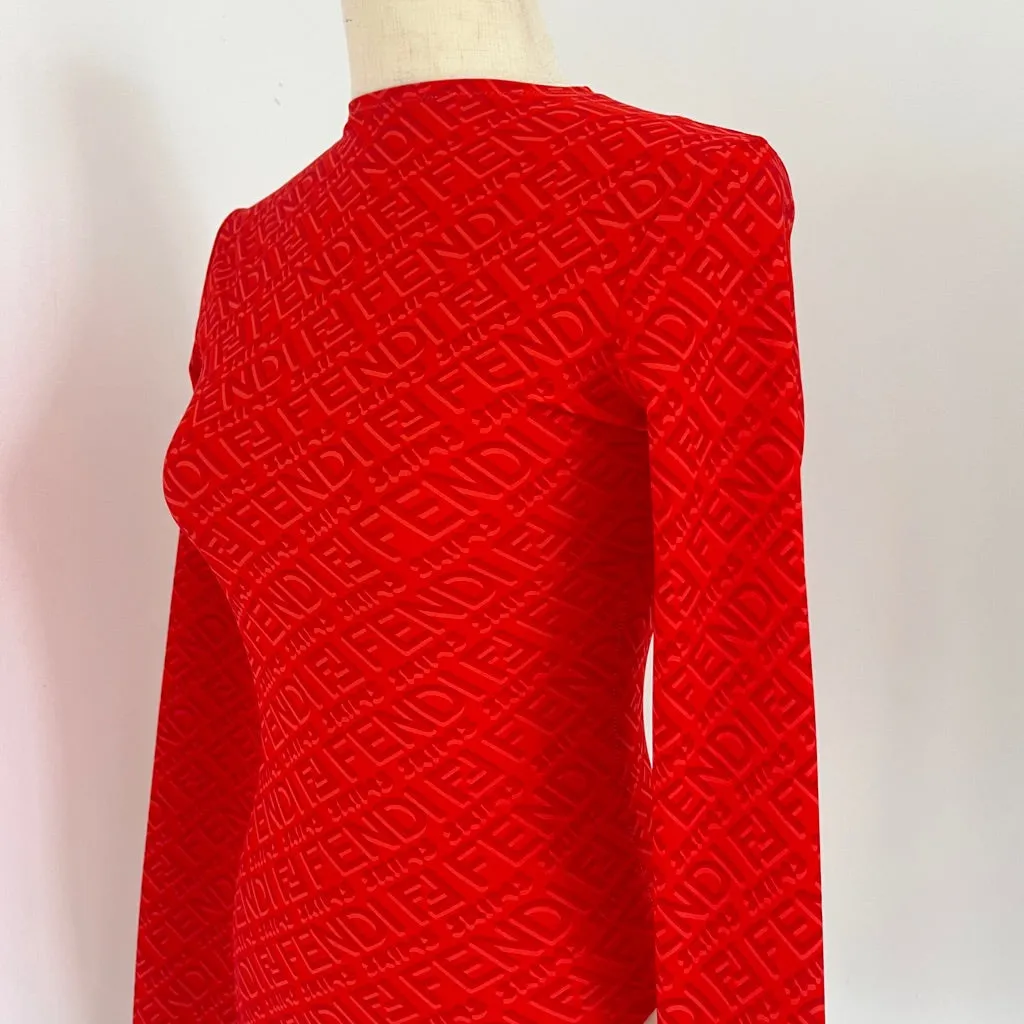 Fendi x SKIMS Mock Neck Long Sleeve Bodysuit