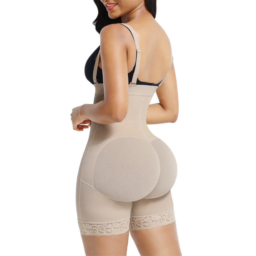 Firm Open Bust Shapewear Bodysuit