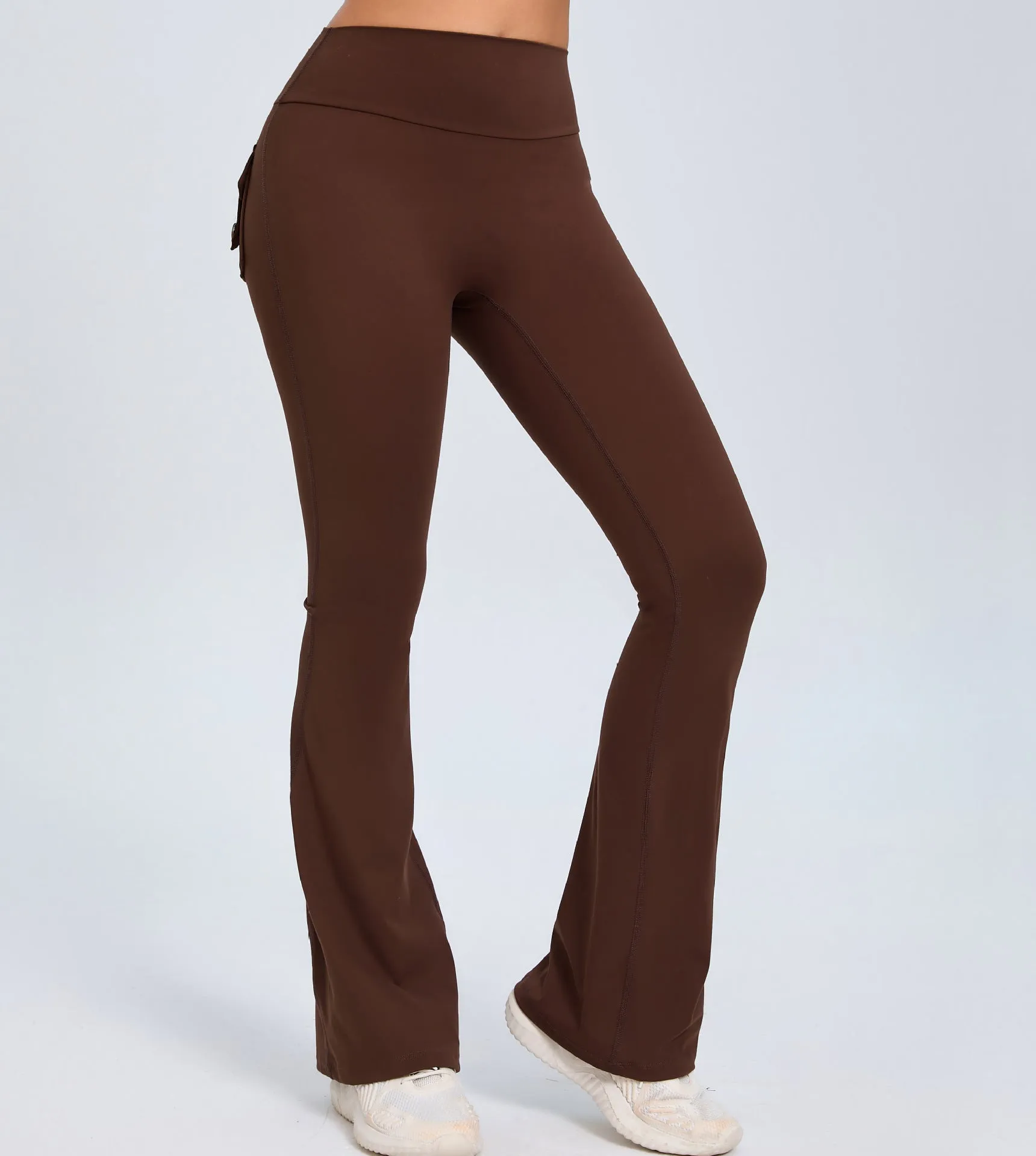 Fitness Flared Pants With Pockets