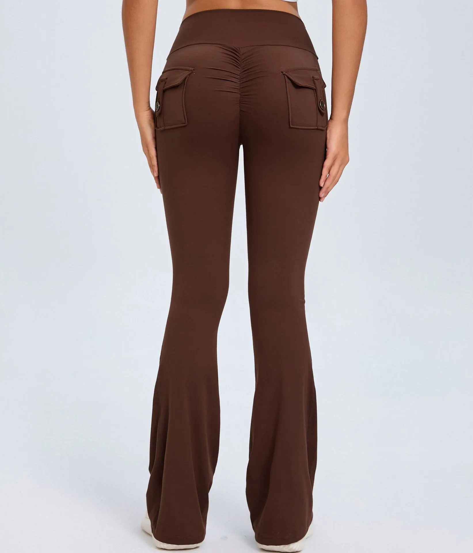 Fitness Flared Pants With Pockets