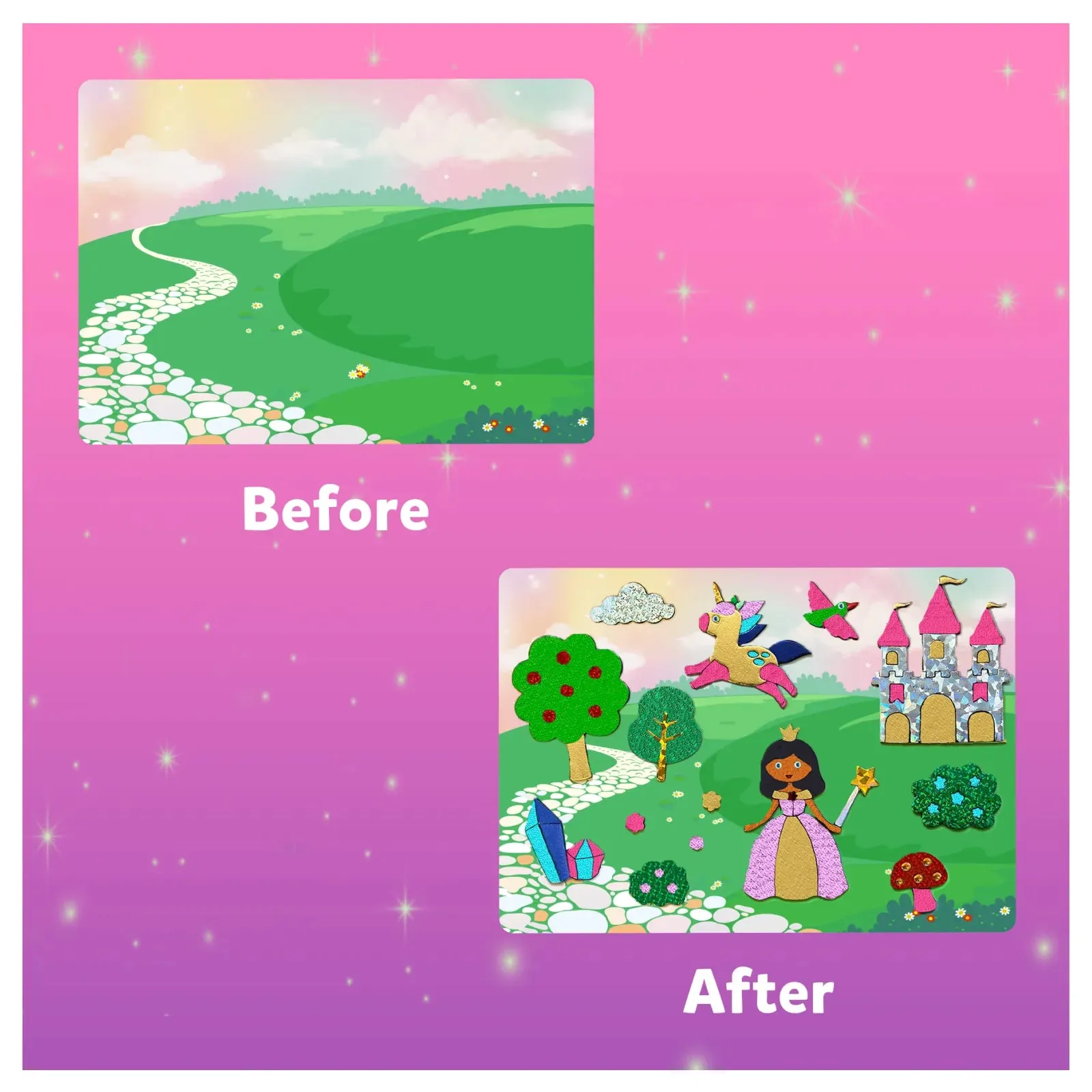 Foil Fun: Whimsical Wonderland Combo | No Mess Art Kit (ages 4-9)