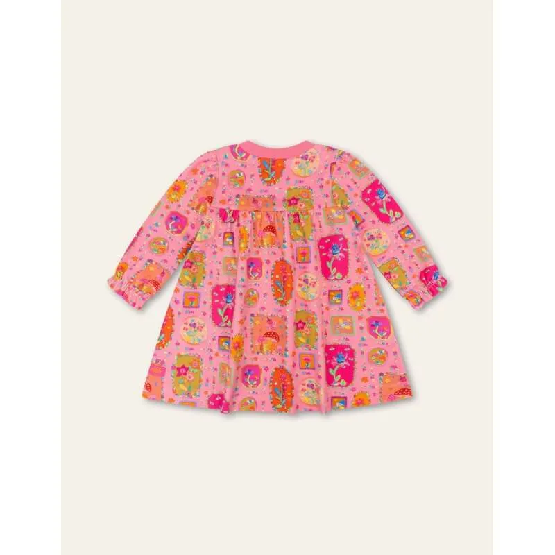 Girls Pink Fairy Robots Dress