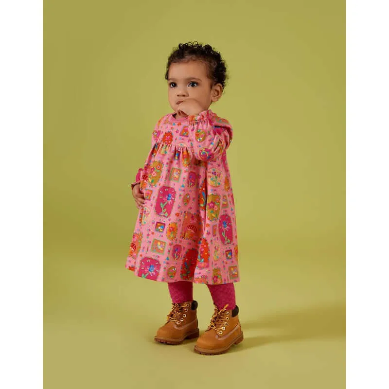 Girls Pink Fairy Robots Dress