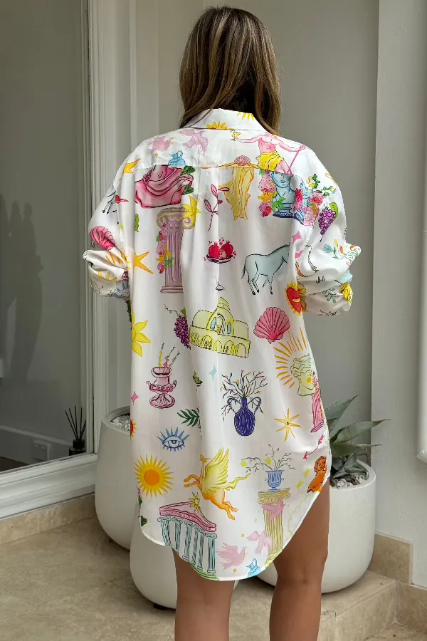 Greco Disco Shirt Dress