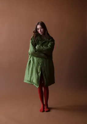 Green Silk Puffer | Donna Karan 1996