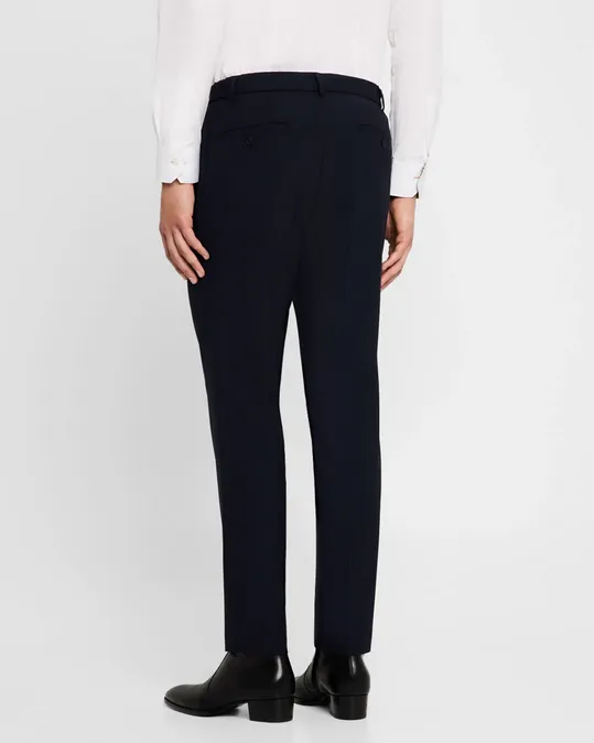 Hugo Boss Mens Slim fit Genius Wool Dress Pants Blue 32 / 32
