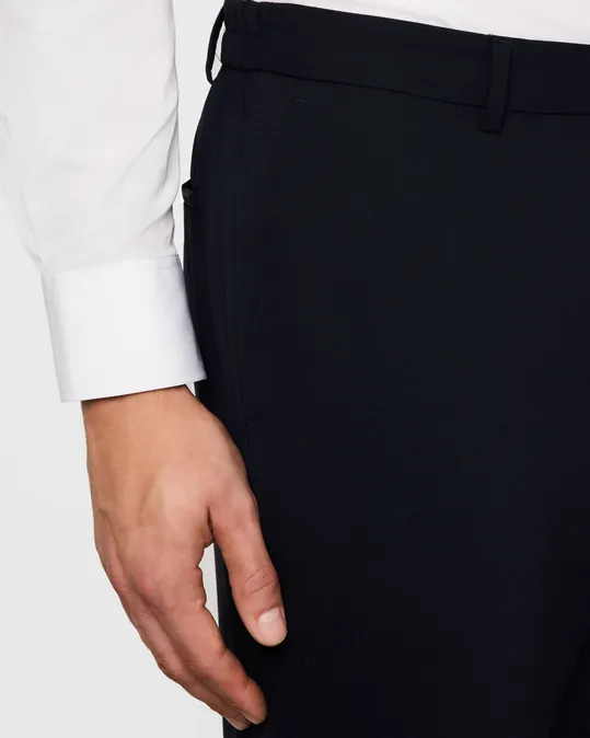 Hugo Boss Mens Slim fit Genius Wool Dress Pants Blue 32 / 32