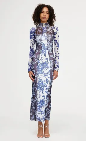 Jean Dress - Hibiscus Splice