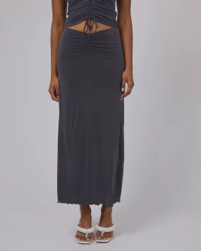 Jorge Luxe Maxi Skirt - Steel