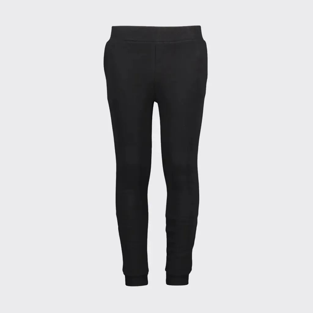 Kid's Tribal Society Plain Joggers- Black
