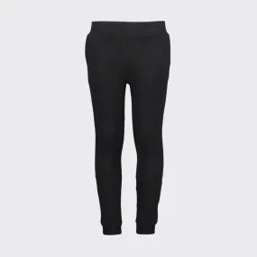 Kid's Tribal Society Plain Joggers- Black