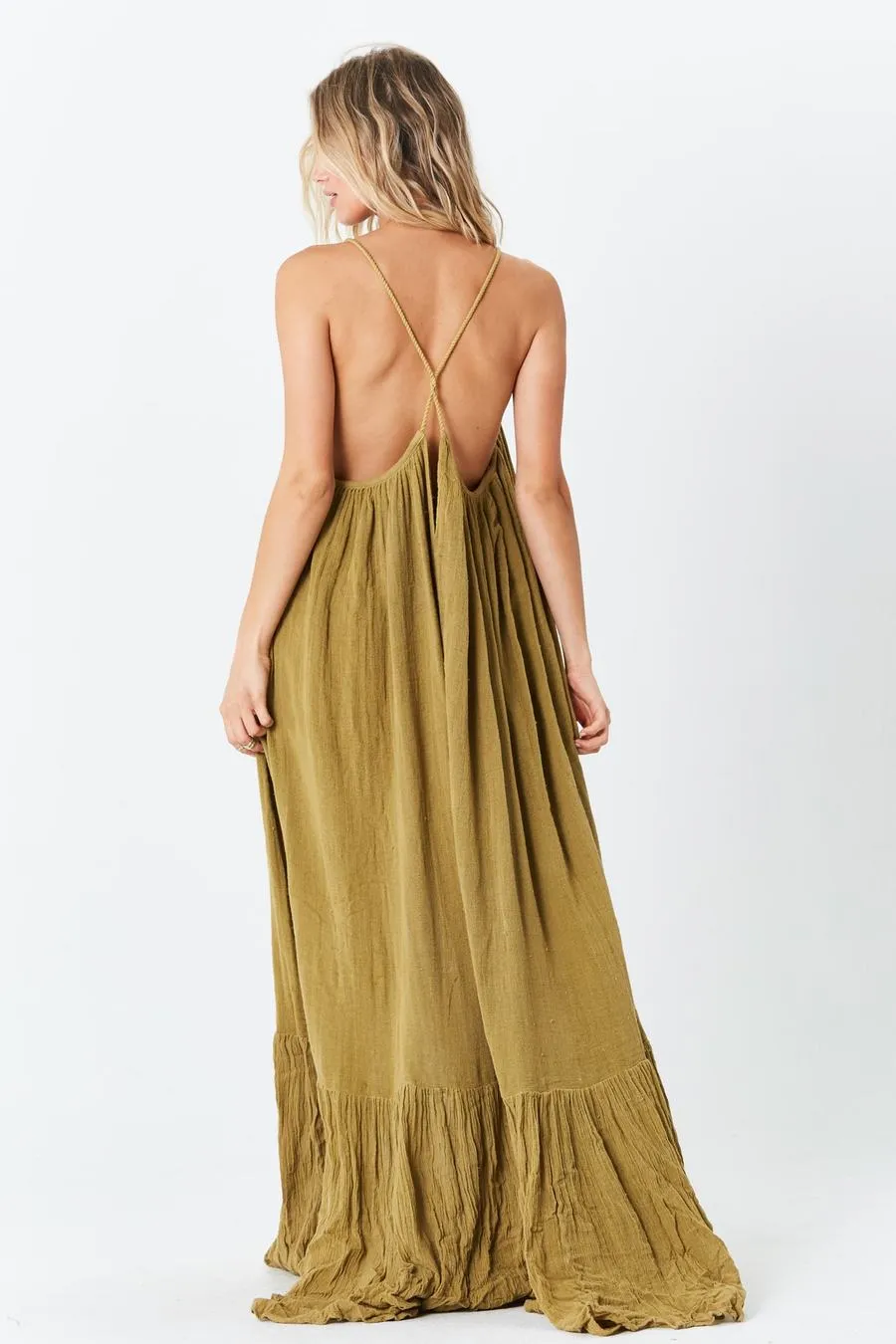 Krishna Maxi Dress - Olive