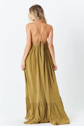 Krishna Maxi Dress - Olive