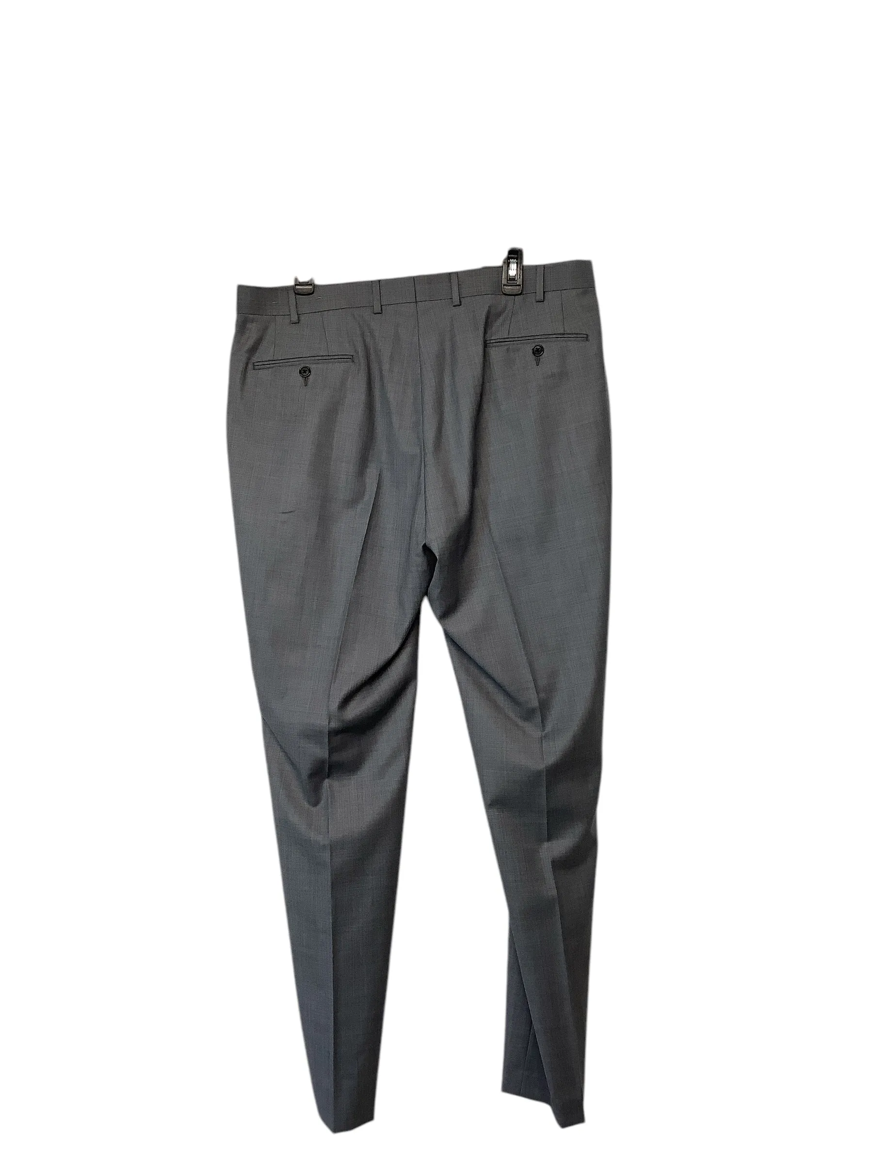 Lauren Ralph Lauren Mens Regular Fit Dress Pants 38 x 32 Grey Solid